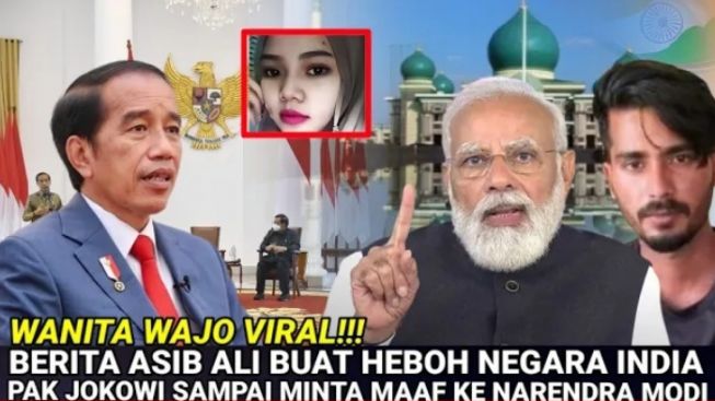 CEK FAKTA: Indonesia Tercoreng, Jokowi Minta Maaf ke Perdana Menteri India karena Azib Ali Ditolak Syarifah