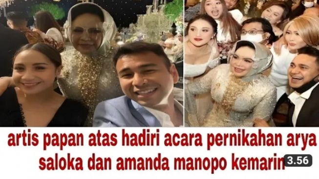 CEK FAKTA: Kemarin Artis Papan Atas Hadiri Resepsi Pernikahan Arya Saloka dan Amanda Manopo, Benarkah?