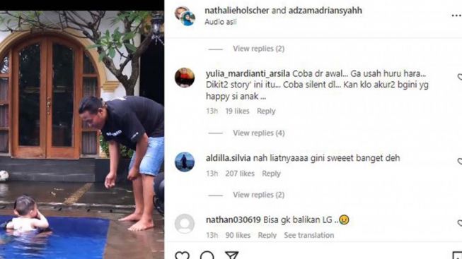 Nathalie Holscher Ajak Baby Adzam Main ke Rumah Sule, Warganet Ramai Doakan Rujuk