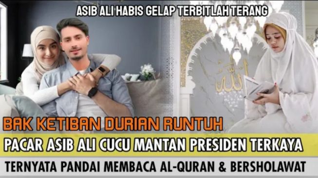 CEK FAKTA: Ditolak Keluarga Syarifah, Kekasih Baru Asib Ali Pria India Cucu Mantan Presiden, Tak Cuma Kaya Juga Pandai Bersholawat