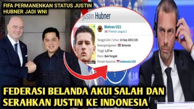 Cek Fakta: PSSI Menang Banding! Justin Hubner SAH Milik Timnas Indonesia, FIFA Salahkan Belanda, Benarkah?