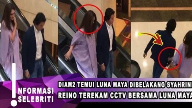 CEK FAKTA: Temui Luna Maya di Belakang Syahrini, Reino Barack Terekam CCTV Mall?