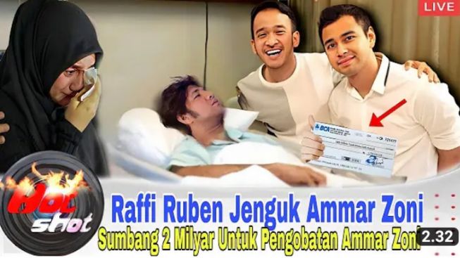 CEK FAKTA: Raffi Ahmad dan Ruben Onsu Jenguk Ammar Zoni, Sumbang Rp2 Miliar untuk Pengobatan?