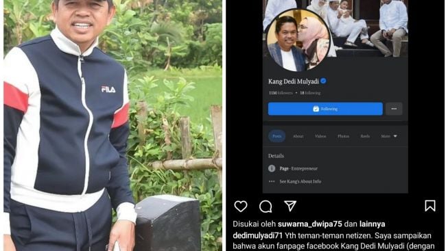 Waduh, Akun Facebook Centang Biru Dedi Mulyadi Kena Hack, Kok Bisa?