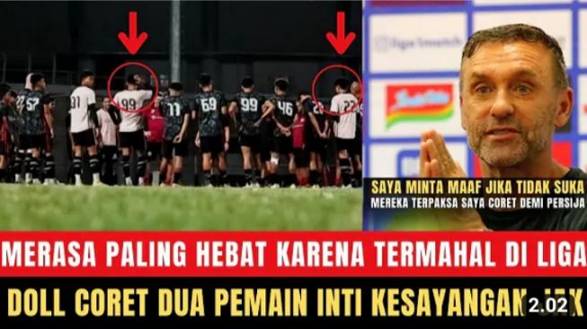 Cek Fakta: Sombong Karena Sok Hebat! Thomas Doll Non-aktifikan 2 Pemain Inti Kesayangan Persija Jakarta Usai Evaluasi?