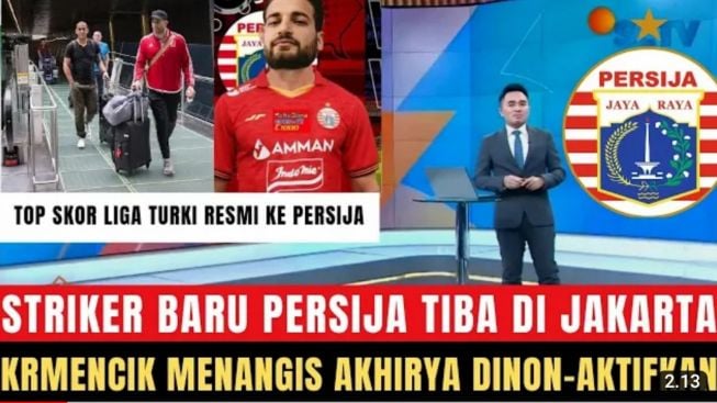 CEK FAKTA: Akhirnya Top Skor Liga Turki Resmi Gantikan Krmencik di Lini Depan Persija, Benarkah?