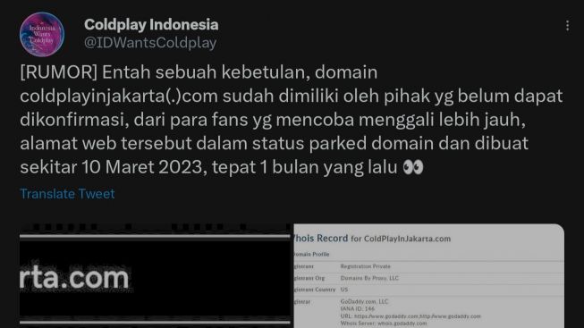 Coldplay Dikabarkan Akan Adakan Konser di Indonesia, Warganet: Mari Kurangi Jajan Dan Belanja Online