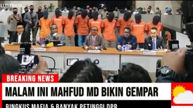 CEK FAKTA: Malam Ini Mahfud MD Bikin Gempar, Seret Banyak Petinggi DPR Hingga Ketakutan?