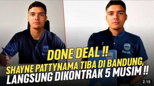 CEK FAKTA: Shayne Pattynama Resmi ke Persib Bandung, Langsung Dikontrak 5 Musim