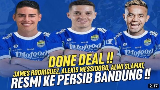 CEK FAKTA: James Rodriguez, Alexis Messidoro, dan Alwi Slamat Resmi Gabung Persib Bandung