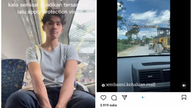 Gercep! Berkat Kritikan Dari Tiktoker Viral, Jalanan Rusak Puluhan Tahun di Lampung Langsung Diperbaiki Pemerintah