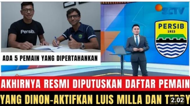 CEK FAKTA: Resmi! Hanya 5 yang Dipertahankan, Catat Baik-Baik Daftar Pemain yang Dicoret Luis Milla dan Bos Persib