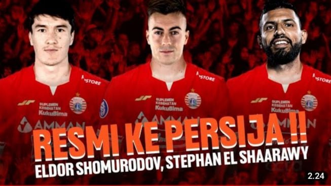 CEK FAKTA: Stephan El Shaarawy, Kun Aguero, dan Eldor Shomurodov Resmi Gabung Persija Jakarta, Benarkah?