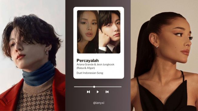 Jungkook BTS dan Ariana Grande Collab, Nyanyikan Lagu Afgan dan Raisa 'Percayalah' lewat Teknologi AI