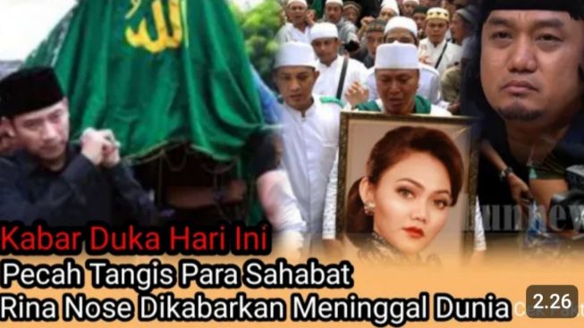 CEK FAKTA: Pecah Tangis Para Sahabat, Rina Nose Dikabarkan Meninggal Dunia