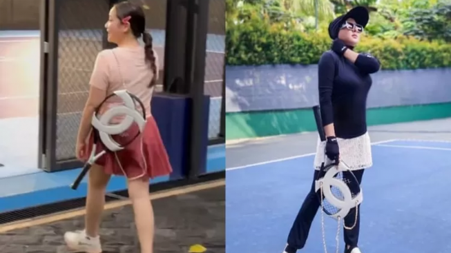 Nagita Slavina-Syahrini Bawa Tas Raket Seharga Rp 124 Juta, Mana yang Beneran Asli?