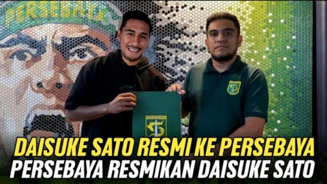CEK FAKTA: Persebaya Surabaya Resmikan Orang Tasik Daisuke Sato Sebagai Rekrutan Baru?