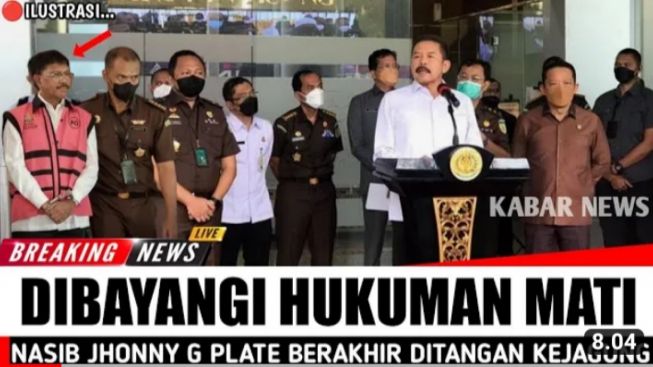 Cek Fakta: Nasib Johnny G. Plate Berakhir di Tangan Kejagung, Hukuman Mati di Depan Mata?