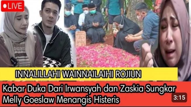 CEK FAKTA: Innalillahi, Kabar Duka Irwansyah dan Zaskia Sungkar, Hingga Buat Melly Goeslaw Menangis