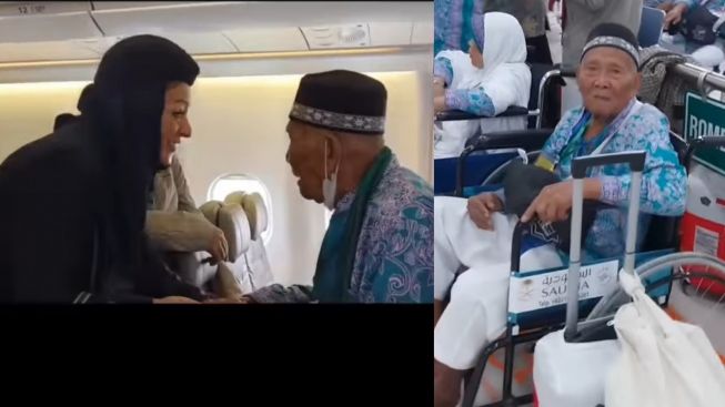 Viral Jamaah Haji Lansia Asal Majalengka Minta Turun dari Pesawat Karena Ingat Ayamnya Belum Diberi Makan
