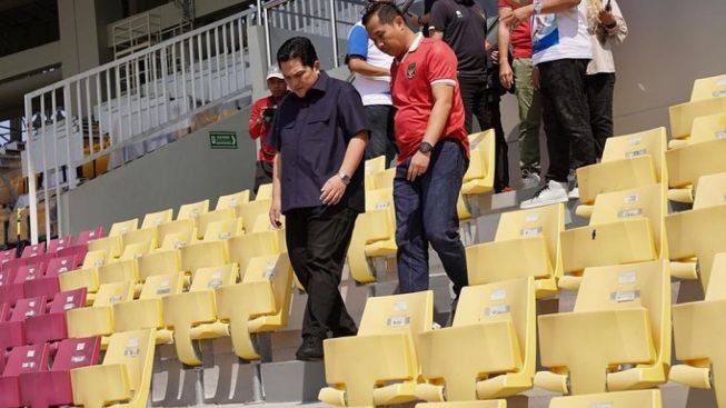 Erick Thohir Tinjau Stadion Manahan Solo Jelang Kualifikasi AFC U-23, Netizen Menduga Ada Nuansa Politis