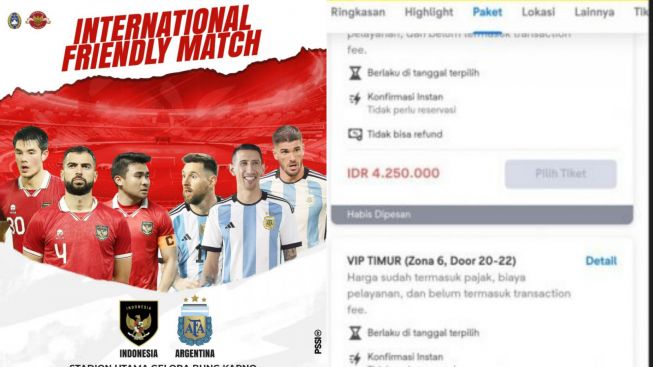Belum 20 Menit, Tiket Timnas Indonesia vs Argentina Langsung Sold, Ini Berbagai Komentar Lucu Netizen