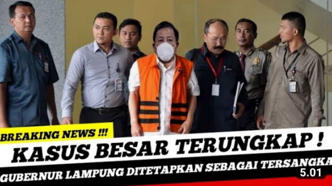 CEK FAKTA: Terlibat Kasus Korupsi, Gubernur Lampung Arinal Djunaidi Ditetapkan sebagai Tersangka oleh KPK?