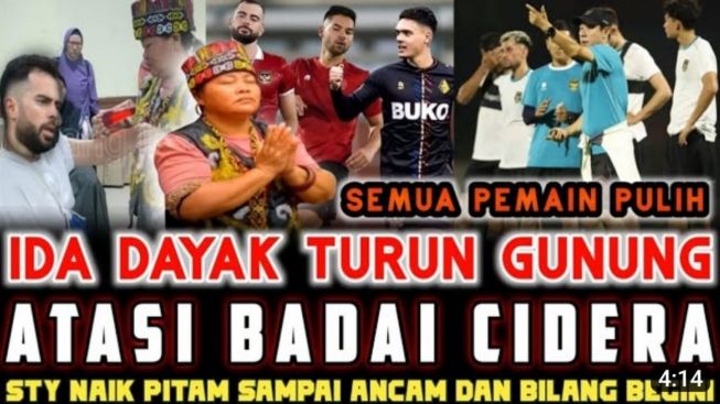 CEK FAKTA: Ida Dayak Penuhi Panggilan Ketua Umum PSSI Erick Thohir, Bantu Pemain Timnas yang Cedera?