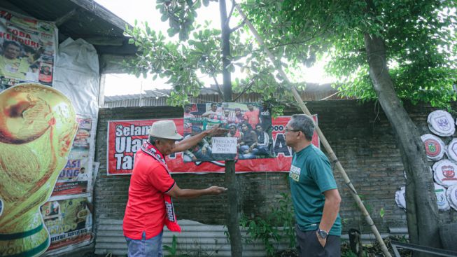 Jaga Persaudaraan, Aji Santoso Kunjungi Pohon Cinta Jelang Laga Uji Coba Persis Solo vs Persebaya