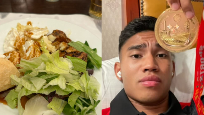 Marselino Ferdinan Pamer Menu Makan saat di KMSK Deinze, Netizen: Kok Gak Pake Nasi?