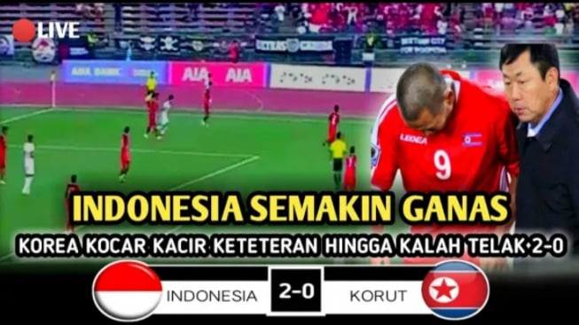 Cek Fakta: Tepat Jam 3 Dini Hari Tadi, Korea Utara Jadi Kucing-kucingan Timnas Indonesia hingga Kalah Telak 2-0