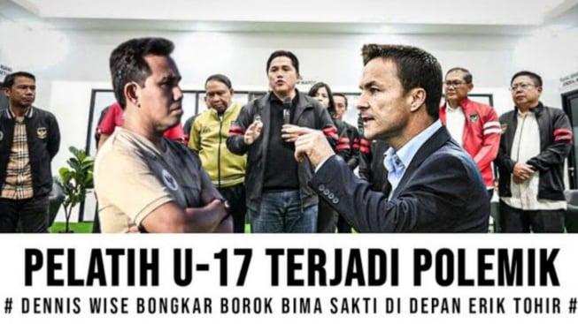 Cek Fakta: Gawat! Pelatih Timnas U-17 Terjadi Polemik, Dennis Wise Bongkar Borok Bima Sakti di Depan Erick Thohir?