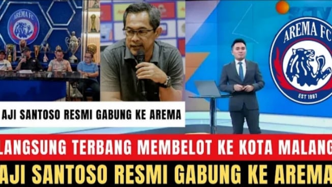 Cek Fakta: Langsung Terbang Membelot ke Kota Malang, Aji Santoso Resmi Gabung Arema FC?