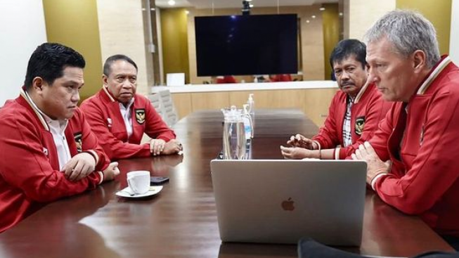 Erick Thohir dan Frank Wormuth Adakan Rapat Evaluasi Tanpa Ajak Bima Sakti, Netizen Serukan #BimaSaktiOut