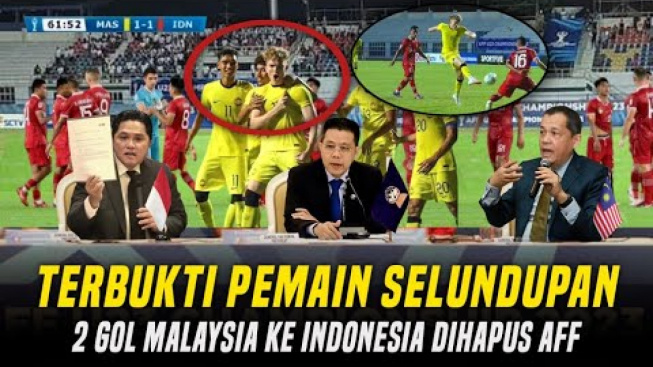 Cek Fakta : Terbukti Pemain Selundupan! Malaysia Pakai Striker yang Tak Terdaftar di Piala AFF, AFF Hapus 2 Gol Malaysia ke Indonesia?