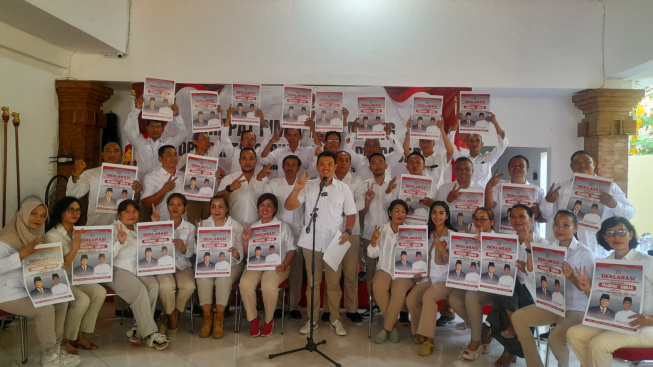Gerindra Kota Denpasar Deklarasikan Duet Prabowo-Gibran