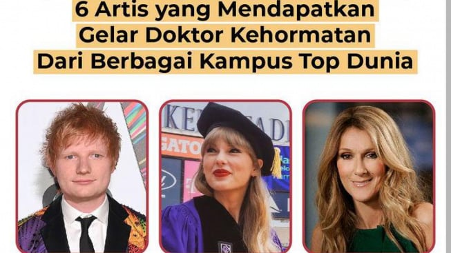 6 Artis yang Raih Gelar Doktor Kehormatan dari Berbagai Kampus Top Dunia, Adakah Idola Kamu?