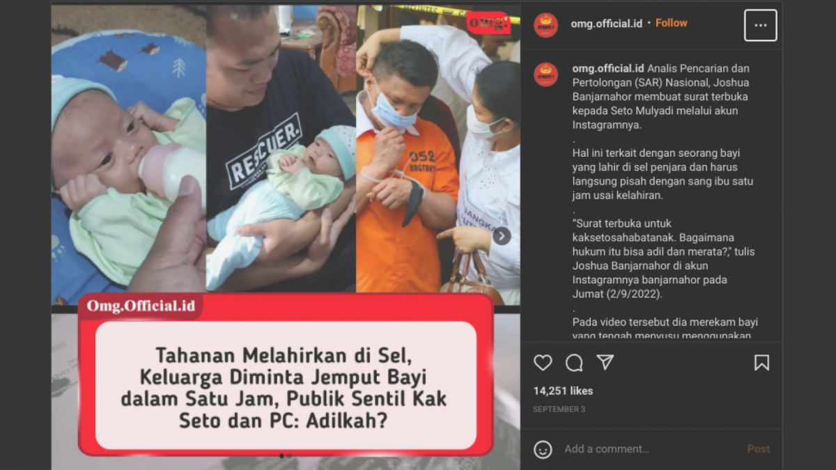 Postingan analis SAR sentil kak seto