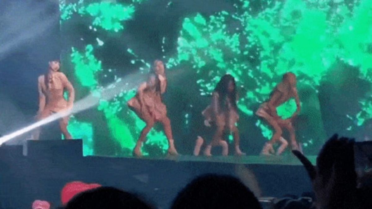 Penampilan BLACKPINK saat konser [SBS Entertainment News]