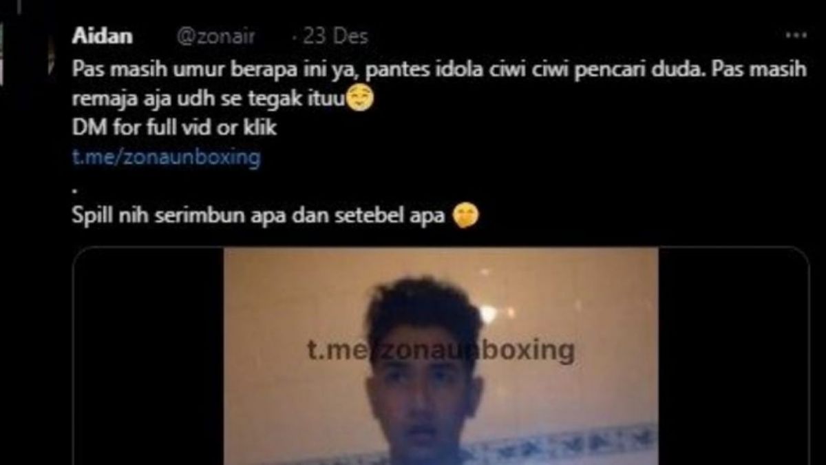 Pria yang diduga Zikri Daulay [Twitter]
