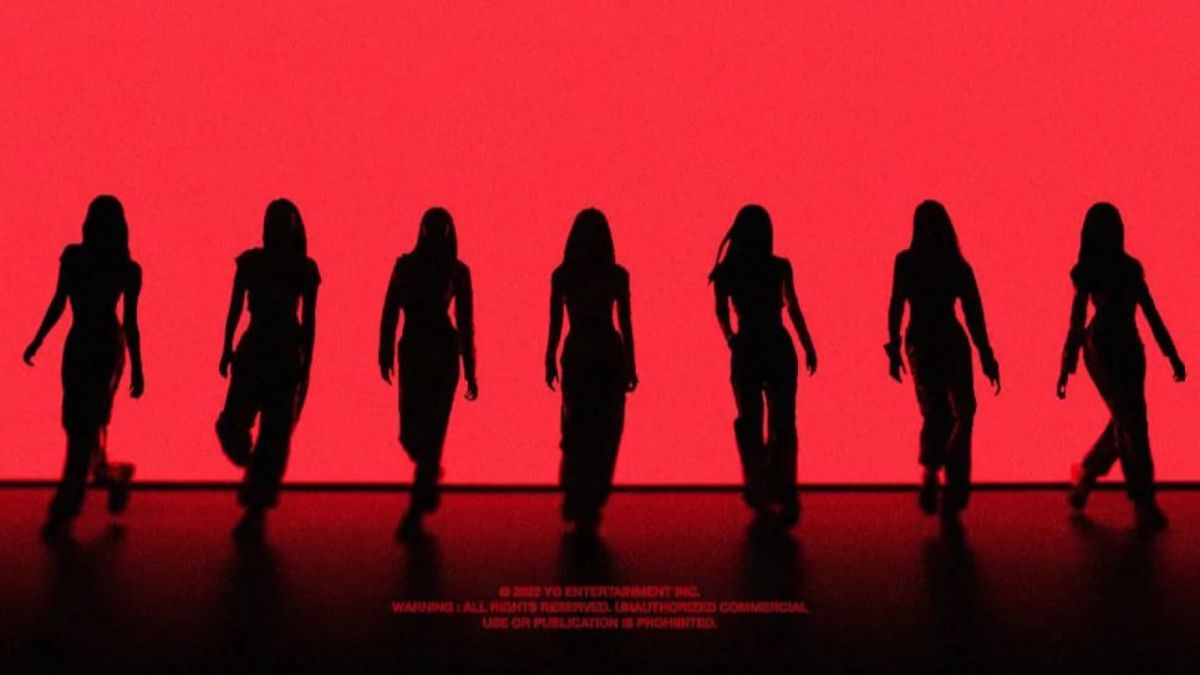 Siluet anggota Baby Monster [Instagram/@yg_ent_official]