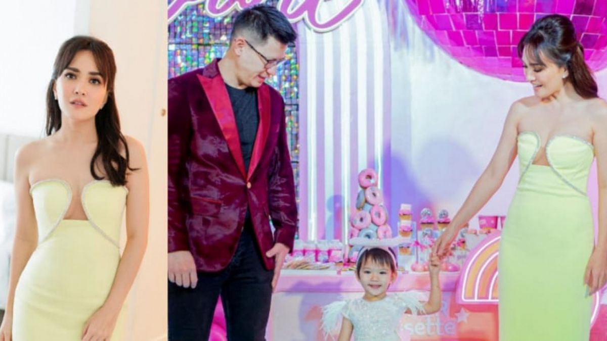 Baju yang dipakai Shandy Aulia saat pesta ulang tahun Claire Herbowo [Instagram/@shandyaulia]