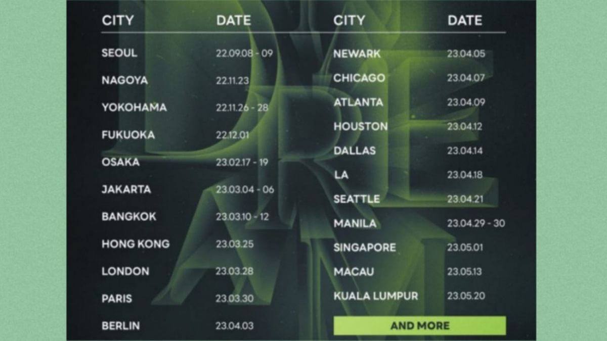 Jadwal tur dunia NCT Dream [Twitter @NCTsmtown_DREAM]