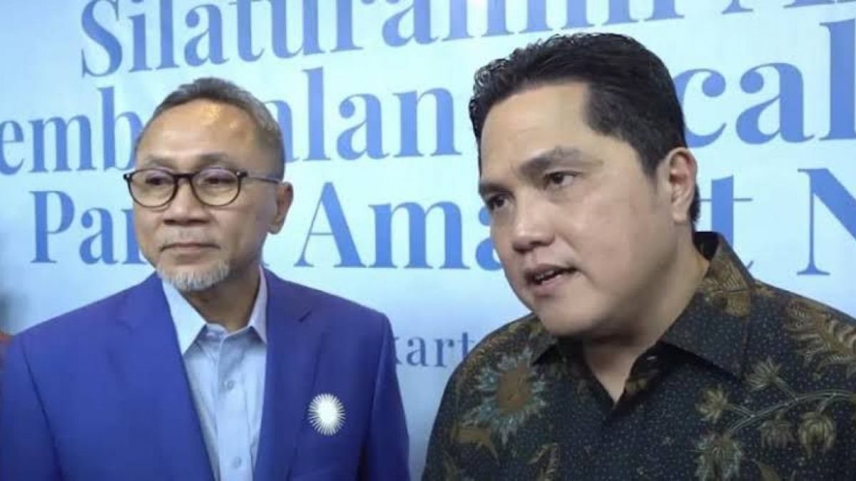 Menteri BUMN Erick Thohir dan Ketua Umum Partai Amanat Nasional (PAN) Zulkifli Hasan [Istimewa]
