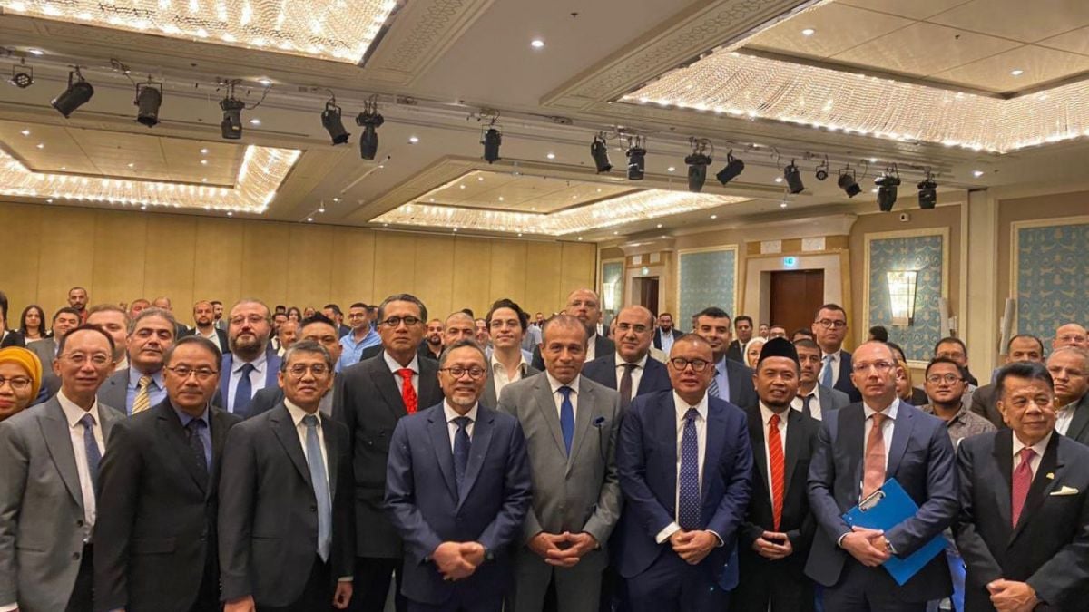 Menteri Perdagangan (Mendag) RI Zulkifli Hasan saat menghadiri Forum Bisnis Indonesia-Mesir yang berlangsung di Kairo, Mesir, Minggu (14/5/2023). [Humas Kemendag]