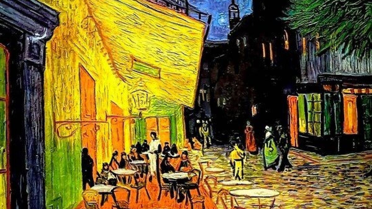 The Caf Terrace by Van Gogh [@Pinterest/redbubble]
