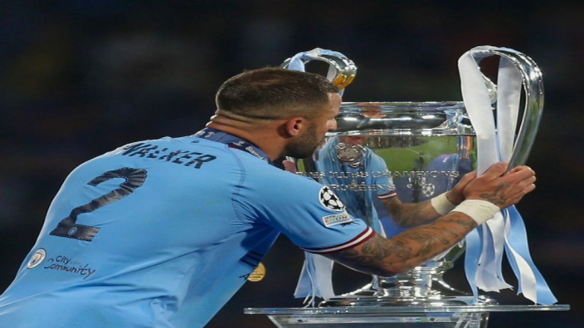 Kyle Walker di final Liga Champions [Twitter/ @kylewalker2]