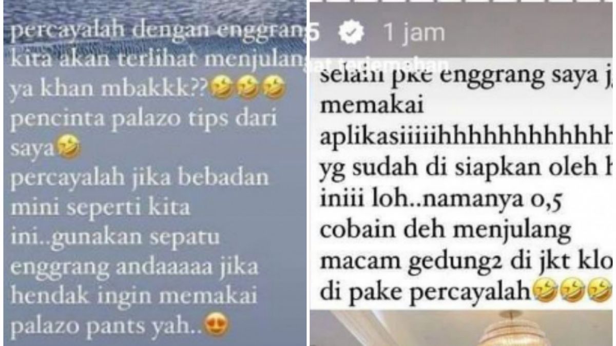 Aisyahrani, adik Syahrini ungkap rahasia kakaknya yang diduga sering edit foto agarterlihat tinggi dan ramping. [Instagram @congli_willneverdie]