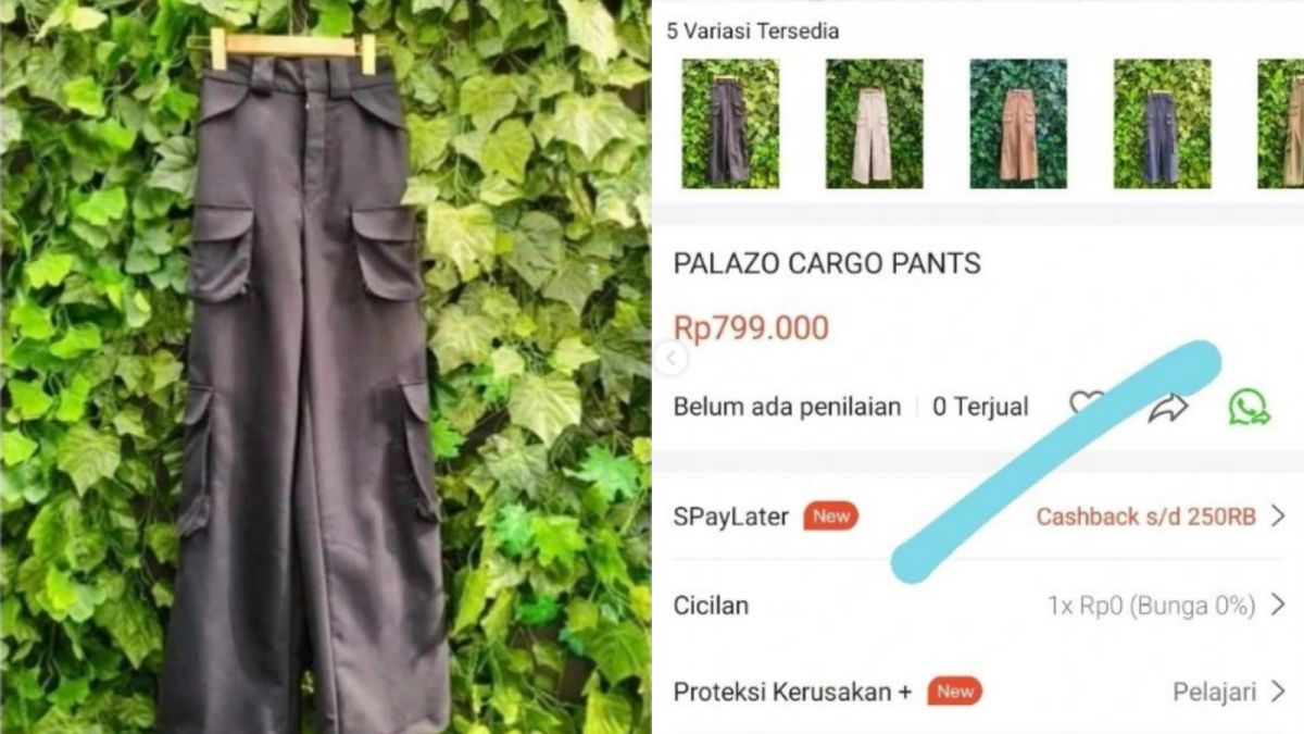 Syahrini jualan celana di online shop tapi belum laku [Instagram @congli_willneverdie]