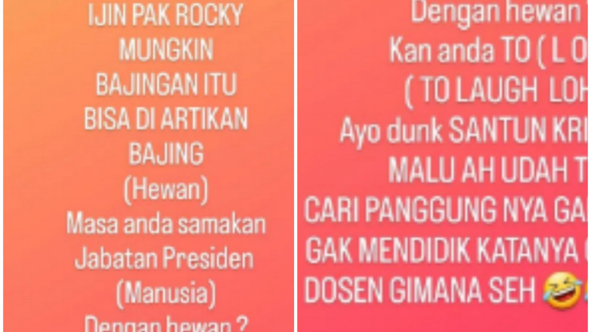 Kritikan Aldi Taher untuk Rocky Gerung [Instagram @alditaher.official]